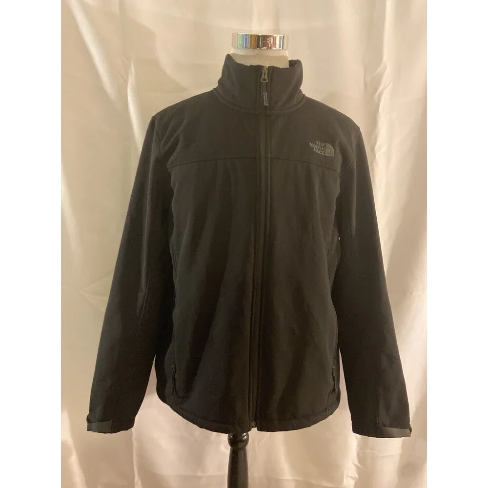 The North Face Windwall Soft Shell Jacket Fleece Lined Men’s XL Black Full Zip